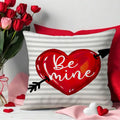 Valentine Heart Pillow Covers Love Theme Letter Print Decor