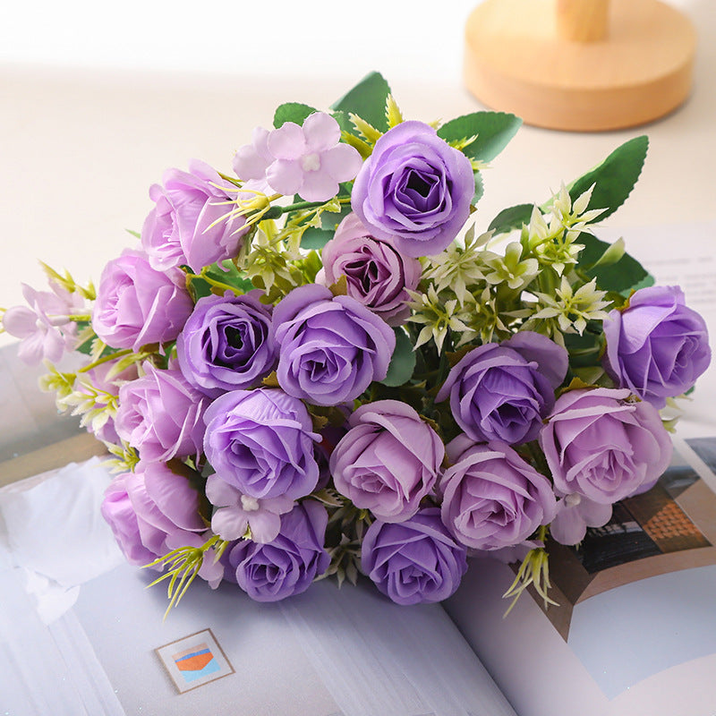 Valentine Rose Artificial Bouquet for Home Decor
