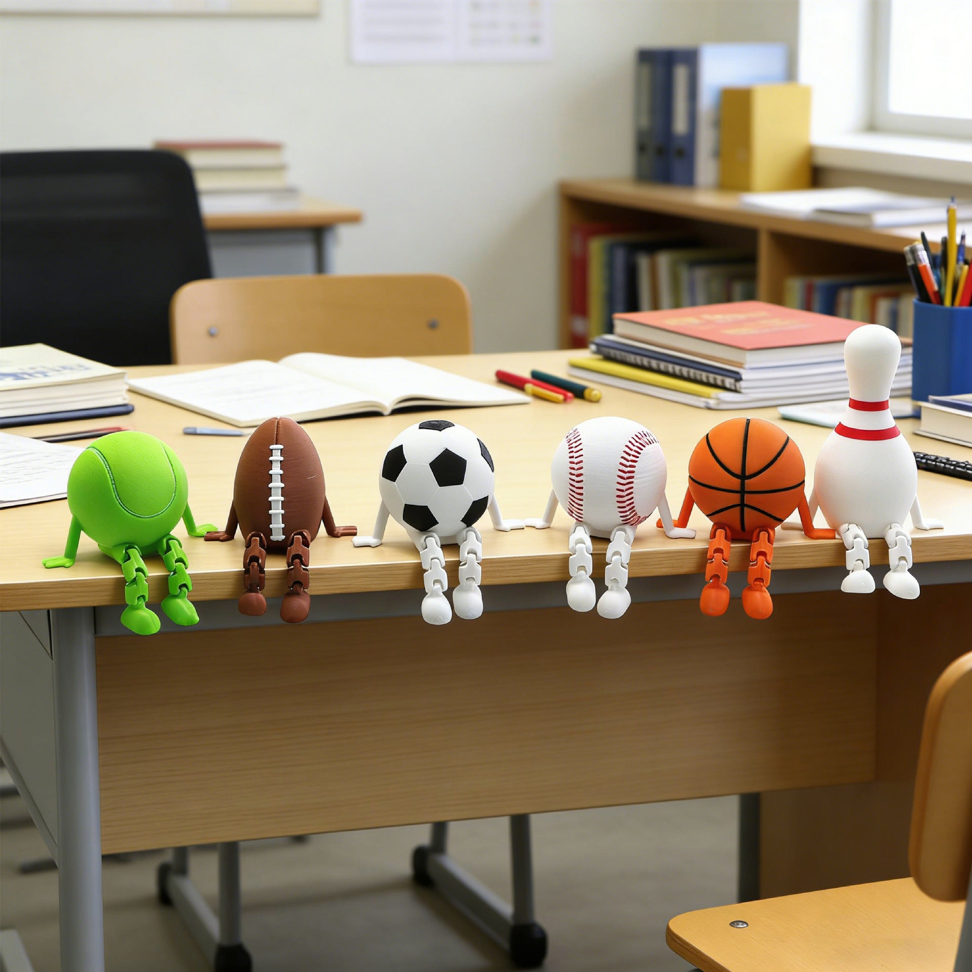 Sports Ball Desk Figurine Miniature Decorative Toy