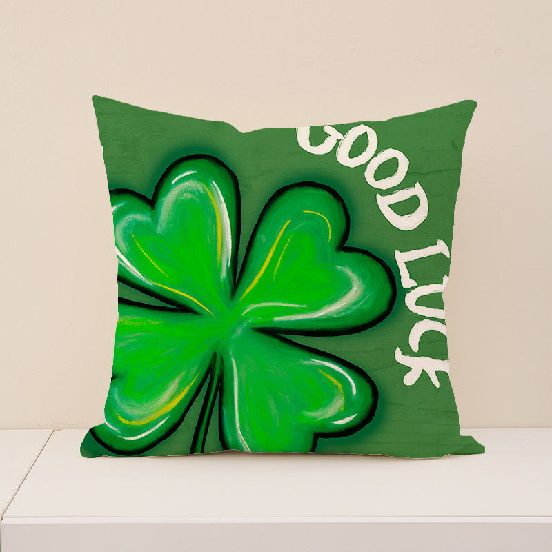 St. Patrick’s Day Shamrock Pillow Cover Home Decor