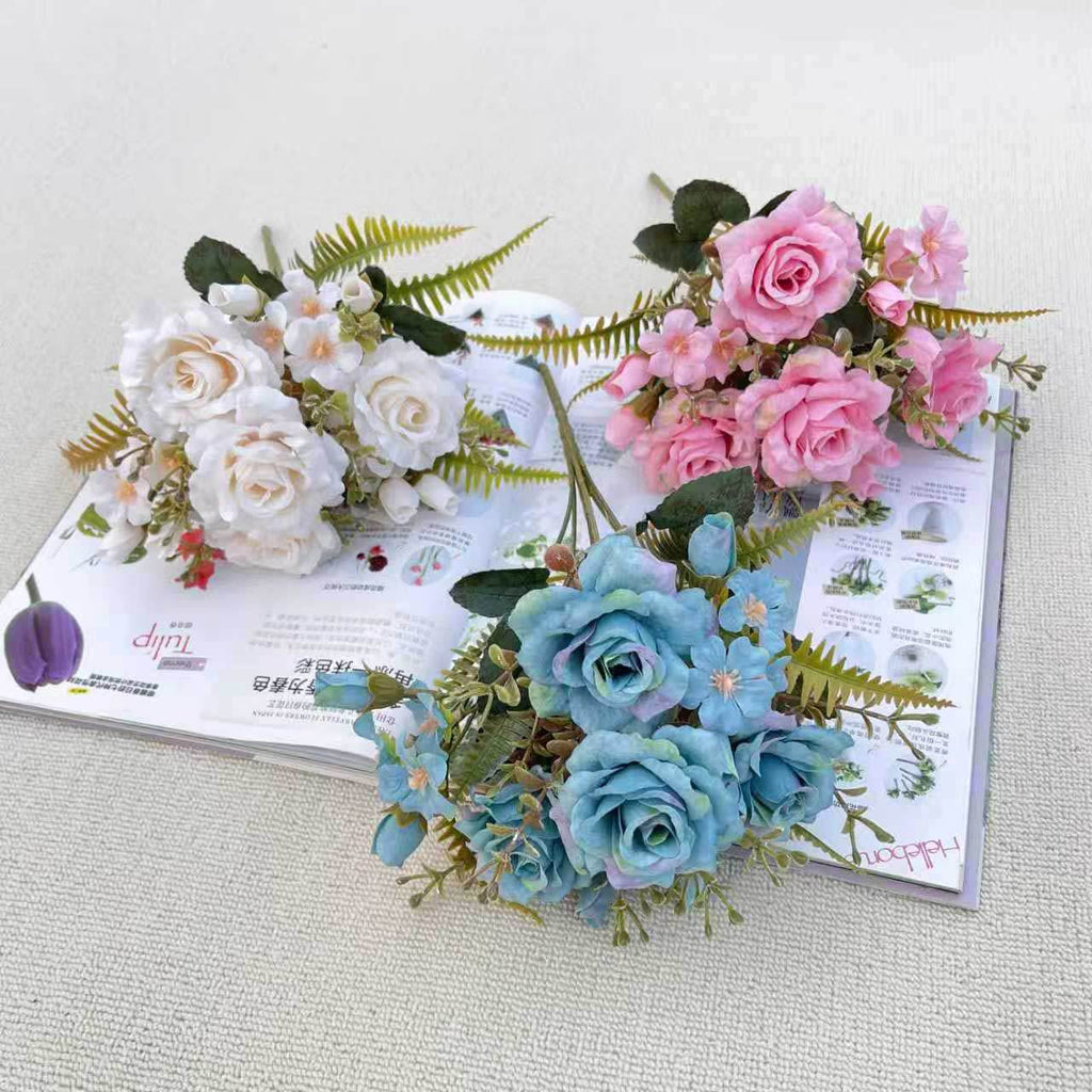Valentine’s Day Romantic Faux Rose Bouquet for Home Decor