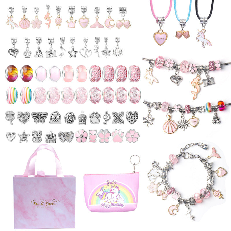 Unicorn DIY Jewelry Making Kit Charm Bracelet Set for Kids