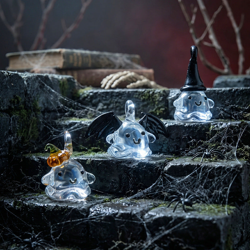 Handmade Glass Halloween Pendant Crystal Charm Hanging Decor