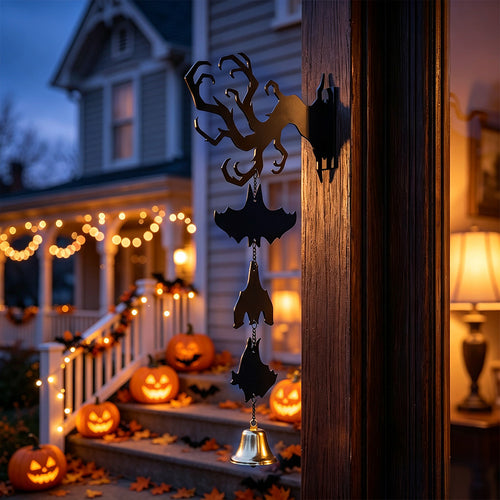 Acrylic Halloween Bat Garland Hanging Wall Decoration