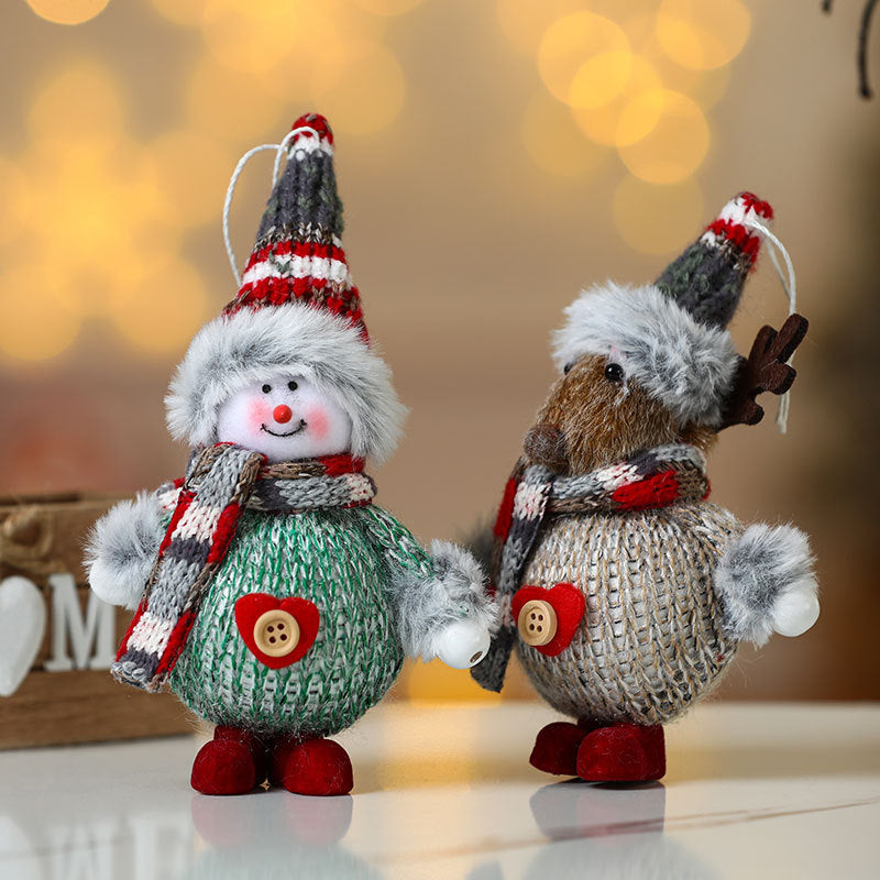 Christmas Gnome Plush Ornament Holiday Tree Decor
