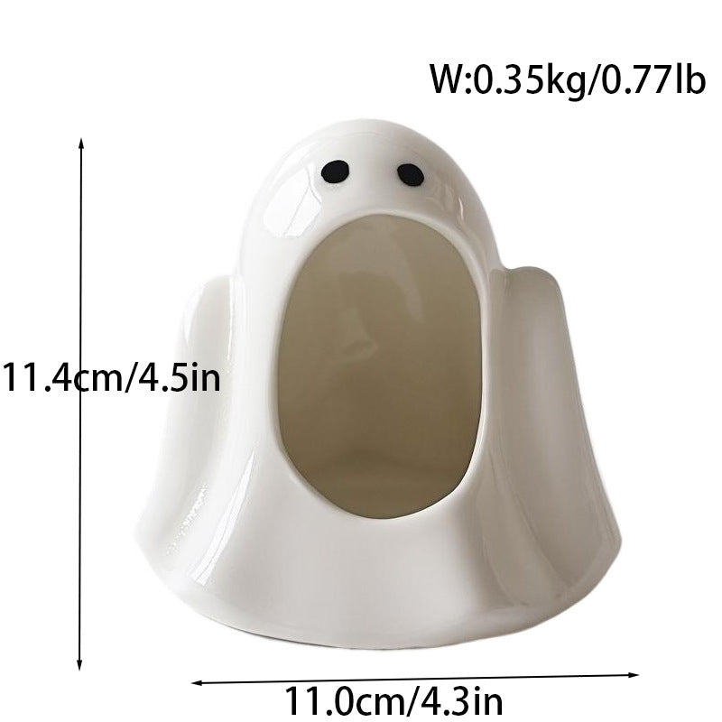 Ghost Candle Holder Halloween Decor for Tabletop Display