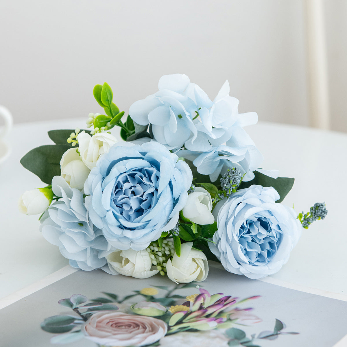 Valentine’s Day Peony Hydrangea Artificial Bouquet Decor
