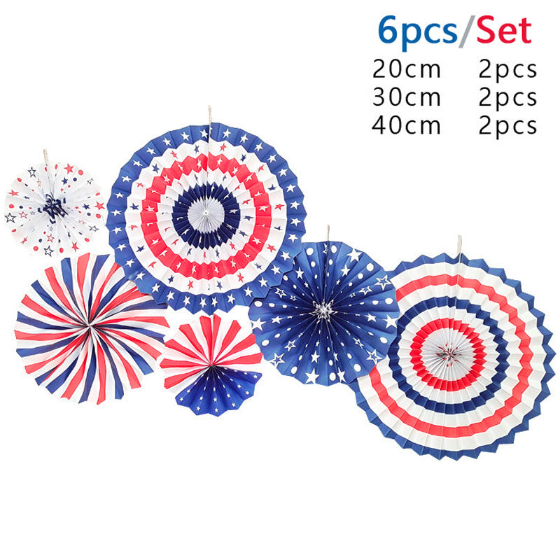 Fourth of July Party Decoration Kit USA Banner Balloons Set