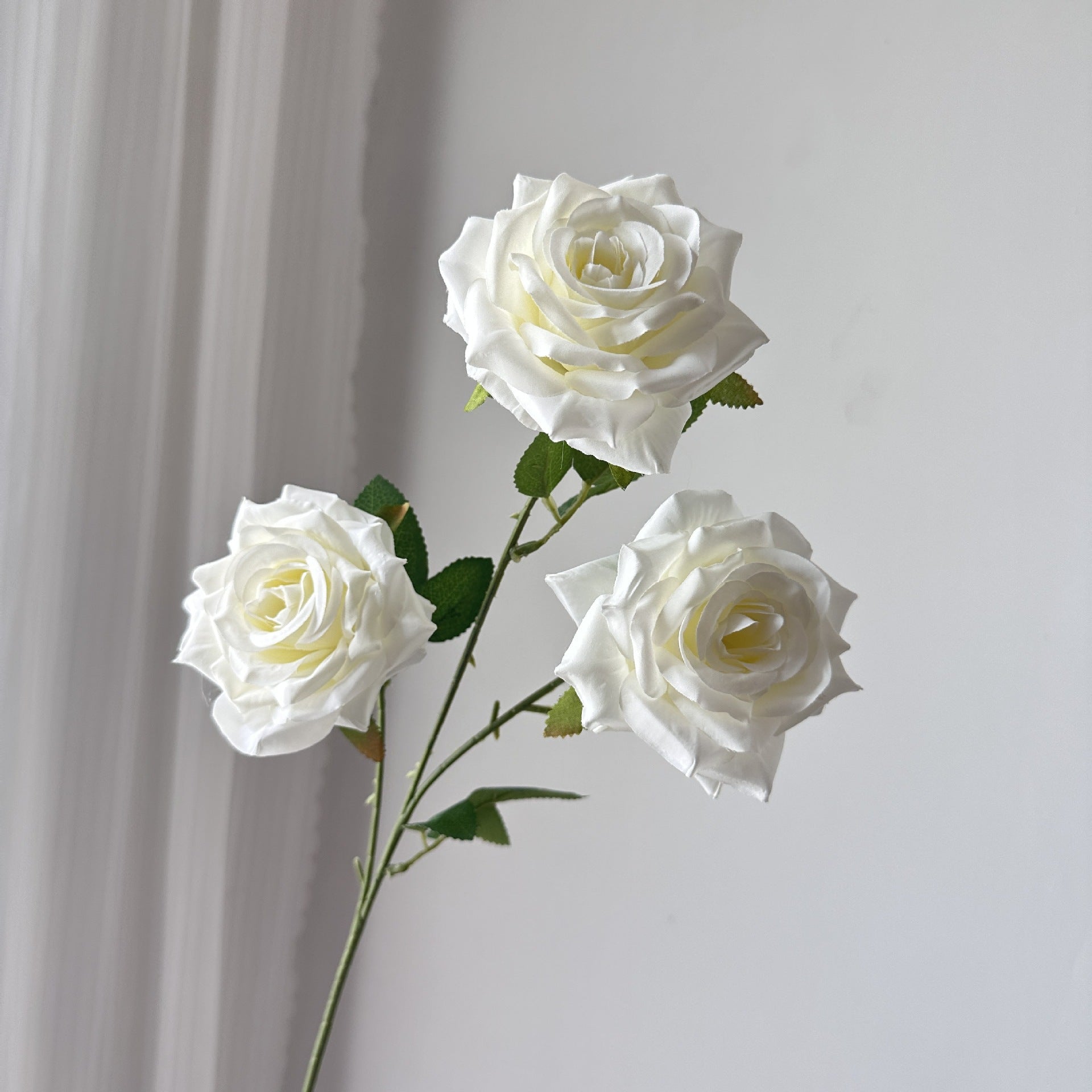 Valentine’s Day 3 Head Faux Rose Bouquet Wedding Decor