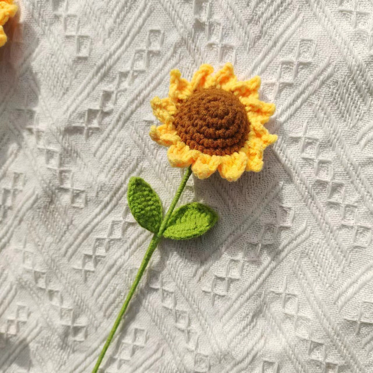 Crochet Sunflower Bouquet Handmade Gift Floral Decor