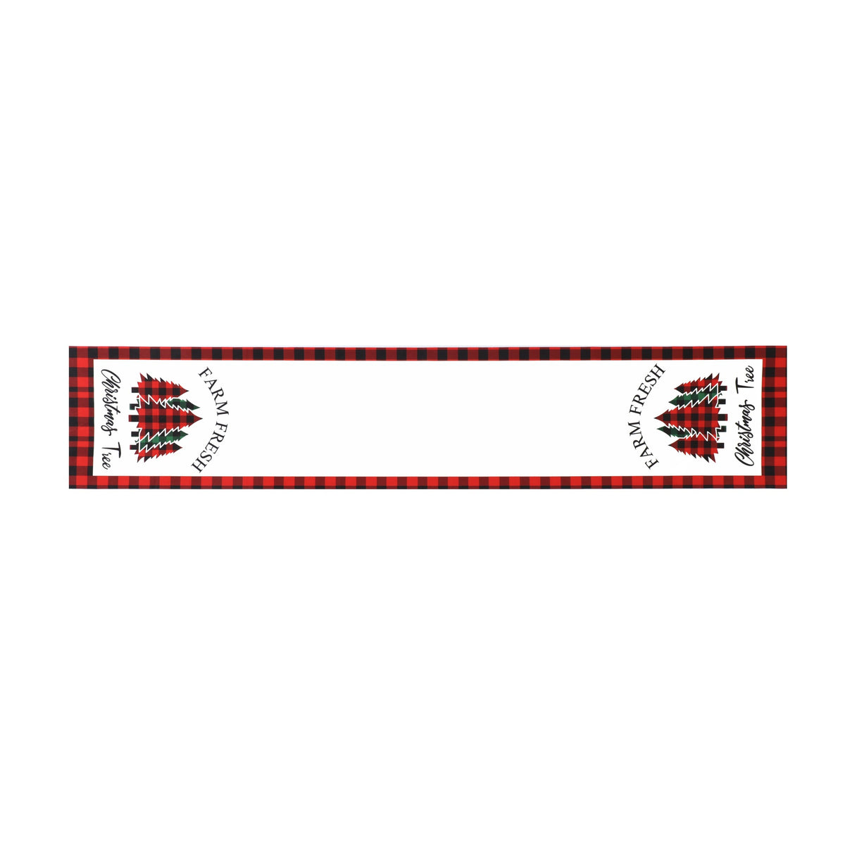 Fabric Christmas Table Runner Holiday Decoration Printed Decor