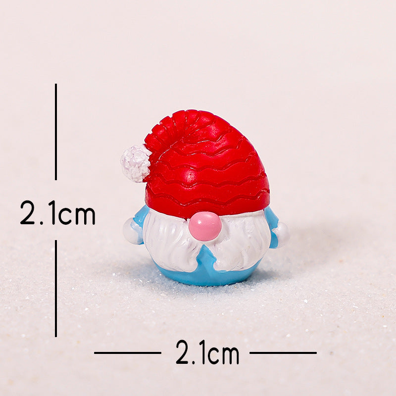 Christmas Gnome Resin Figurine Mini Holiday Decor Collectible
