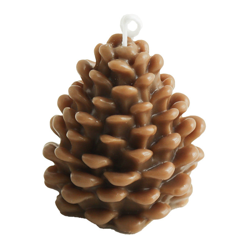 Pine Cone Scented Candle Decorative Christmas Home Decor