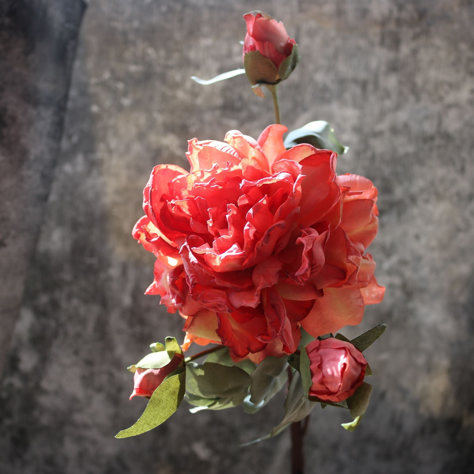 Valentine Luxury Faux Peony Silk Flower Home Decor Bouquet