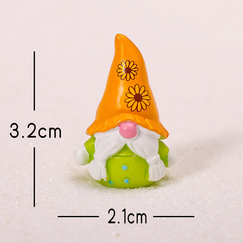 Christmas Gnome Resin Figurine Mini Holiday Decor Collectible