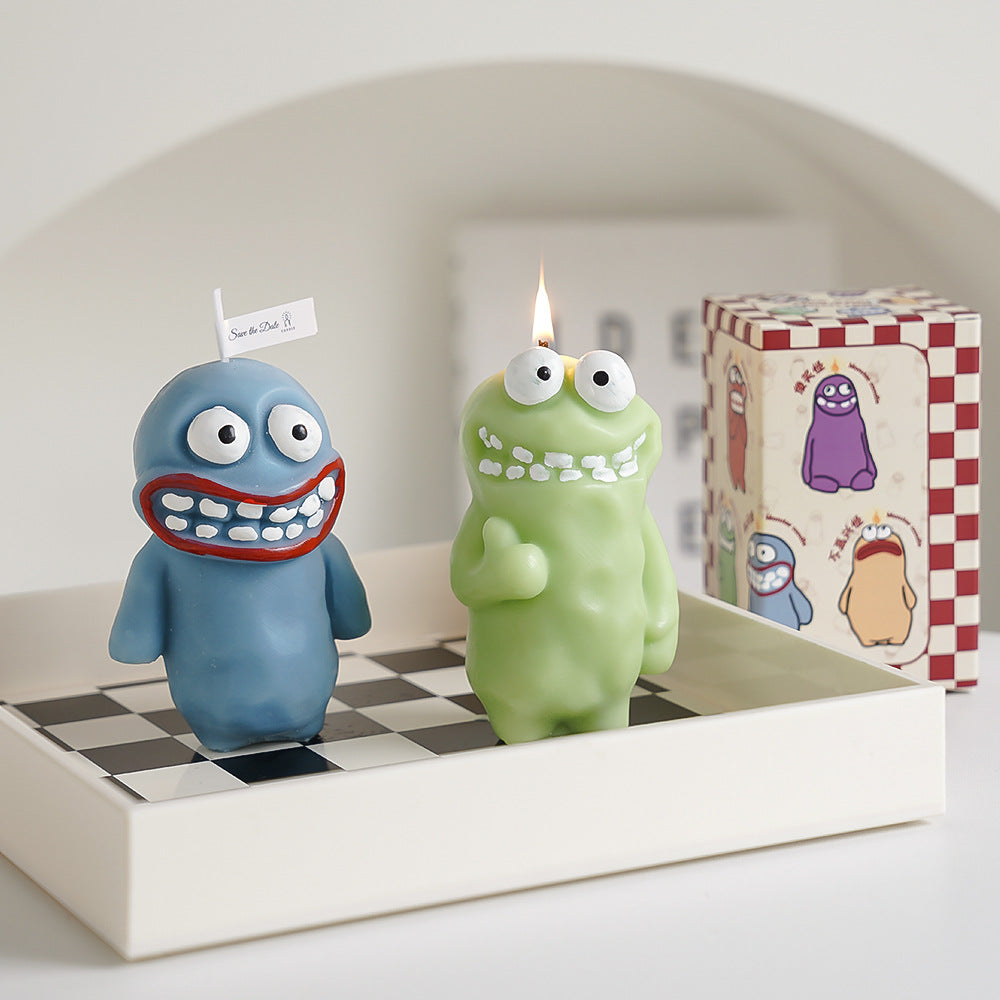 Funny Monster Scented Candle Creative Holiday Gift Decor