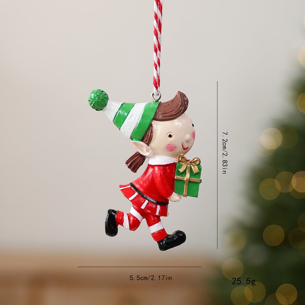 Christmas Resin Hanging Ornament Holiday Tree Decor Design