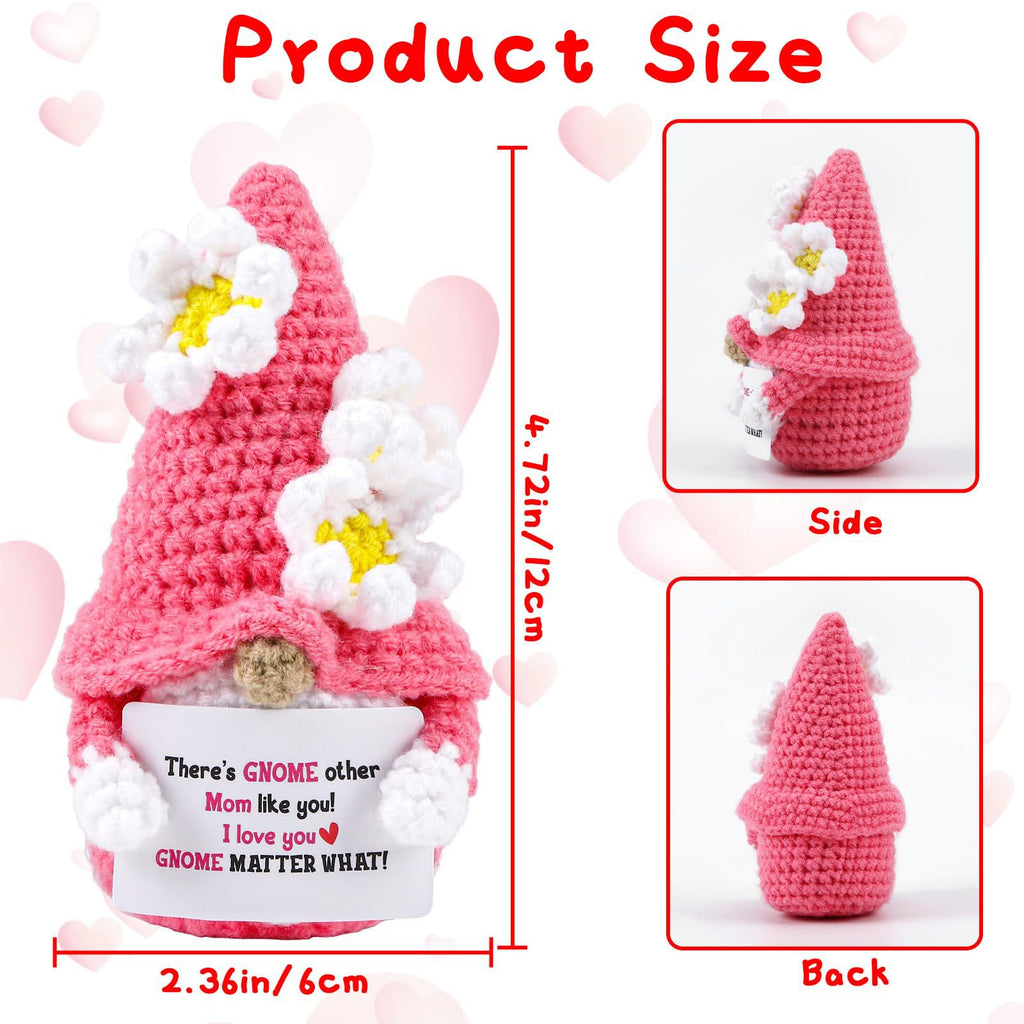 Handmade Crochet Gnome Plush Seasonal Gift Decor
