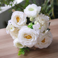 Valentine Faux Peony Camellia Floral Bouquet Wedding Decor