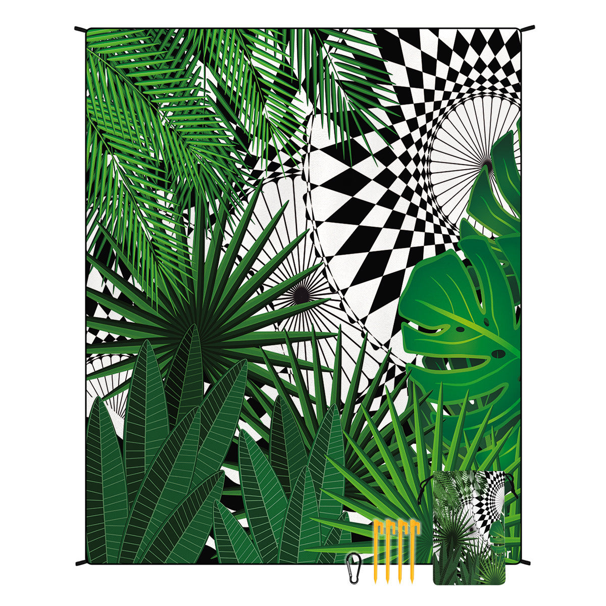 Boho Beach Blanket Waterproof Picnic Mat Outdoor Camping Rug