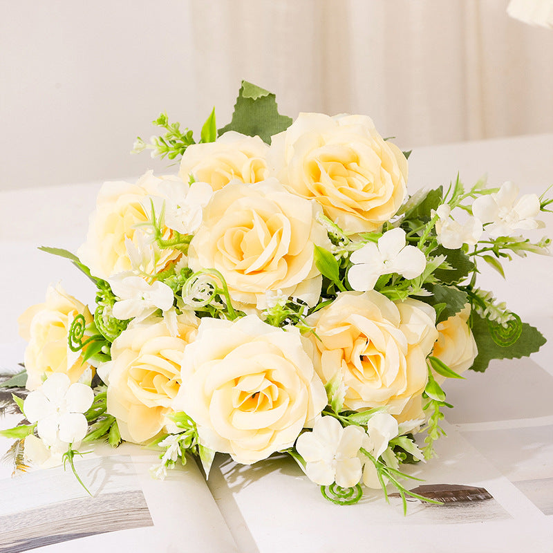 Valentine Rose Artificial Flower Bouquet for Home Decor