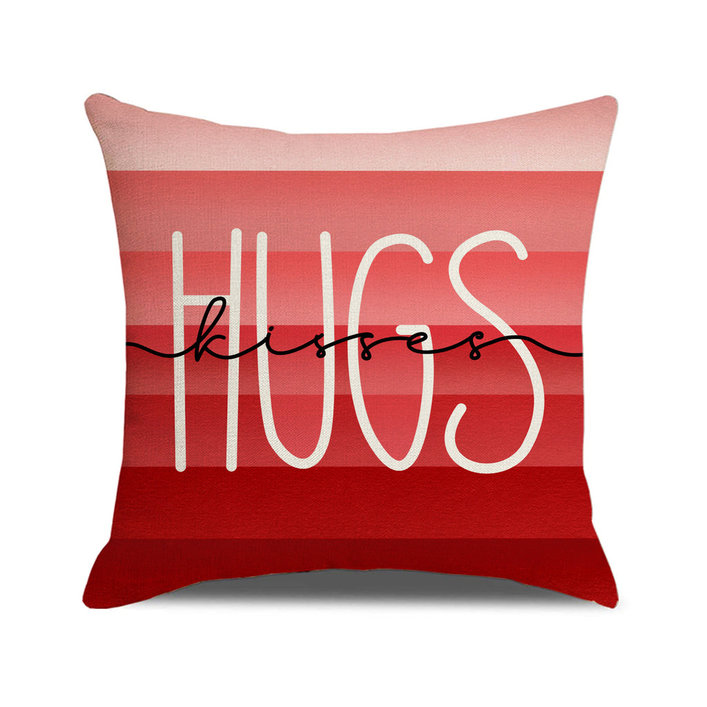 Valentine Red Heart Pillow Covers Set for Sofa Home Decor