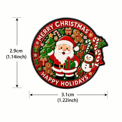 Christmas Pin Brooch Santa Snowman Holiday Jewelry