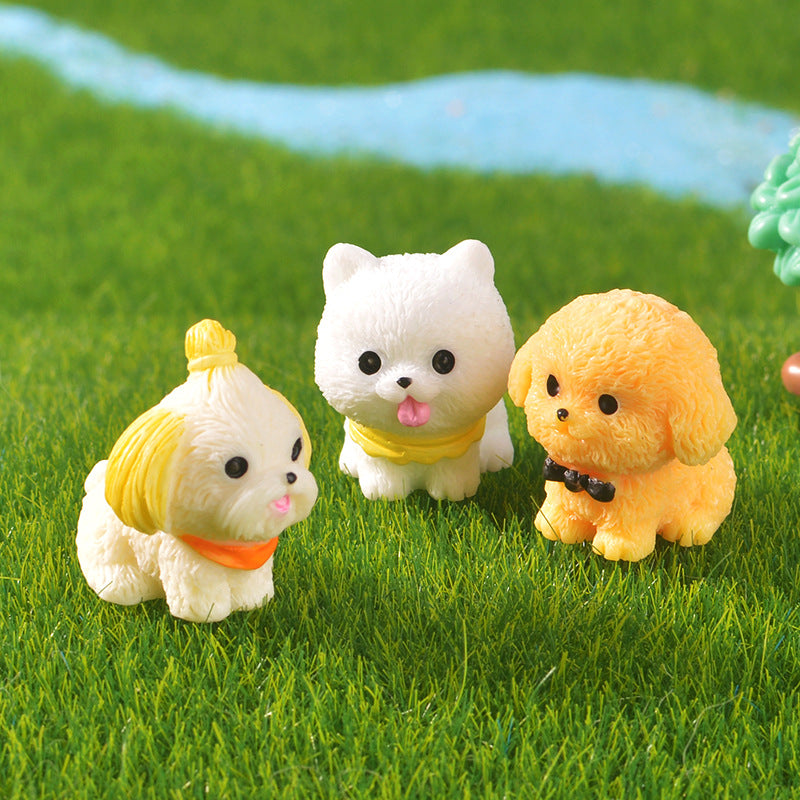 Cute Resin Mini Animal Figurines DIY Desk Decor Collectible