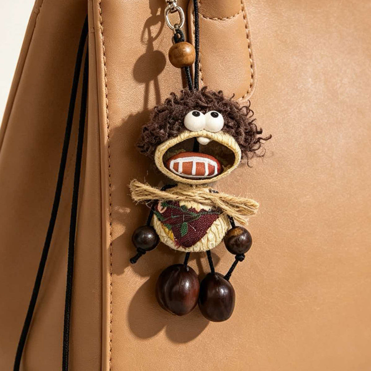 Handmade Fruit Shell Character Bag Charm Keychain