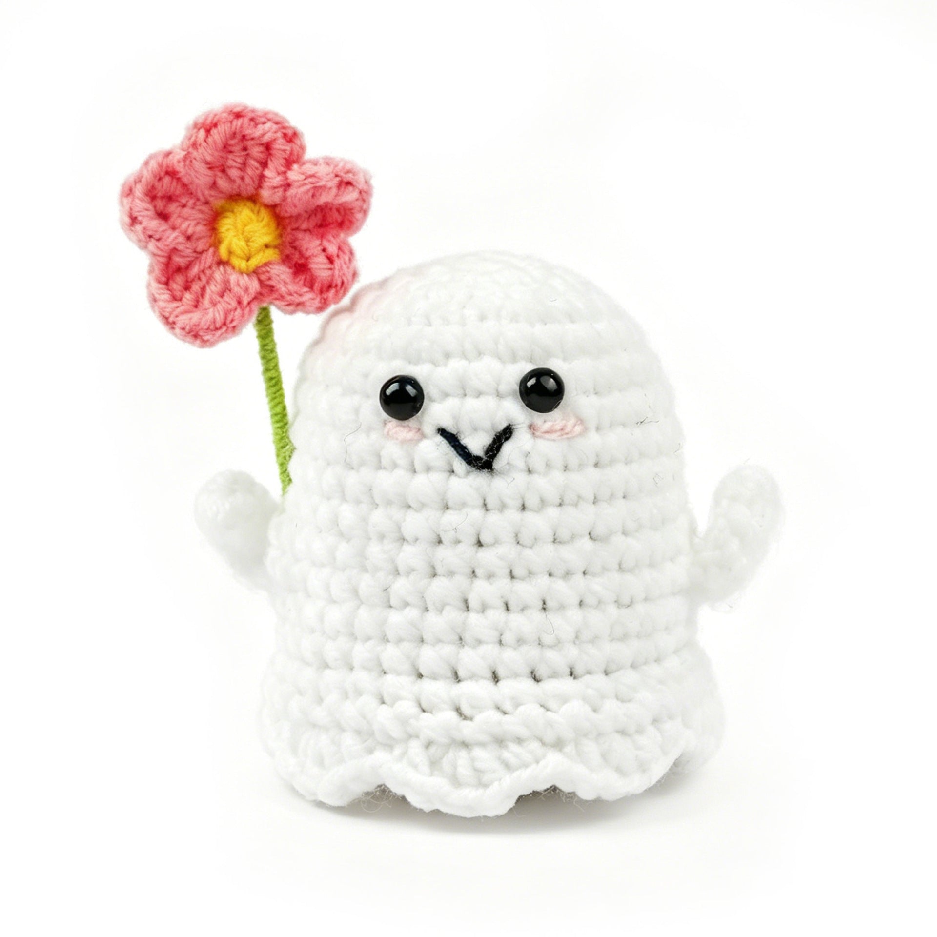 Handmade Crochet Ghost Plush Doll Halloween Gift Decor