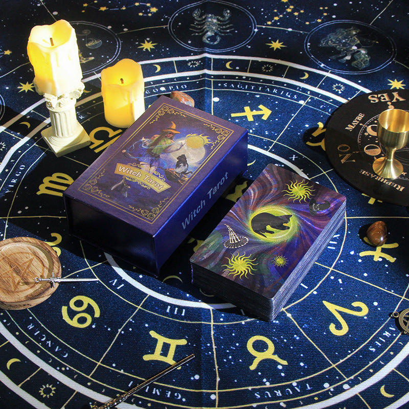 Classic Tarot Card Deck with Gift Box Mystical Divination Cards