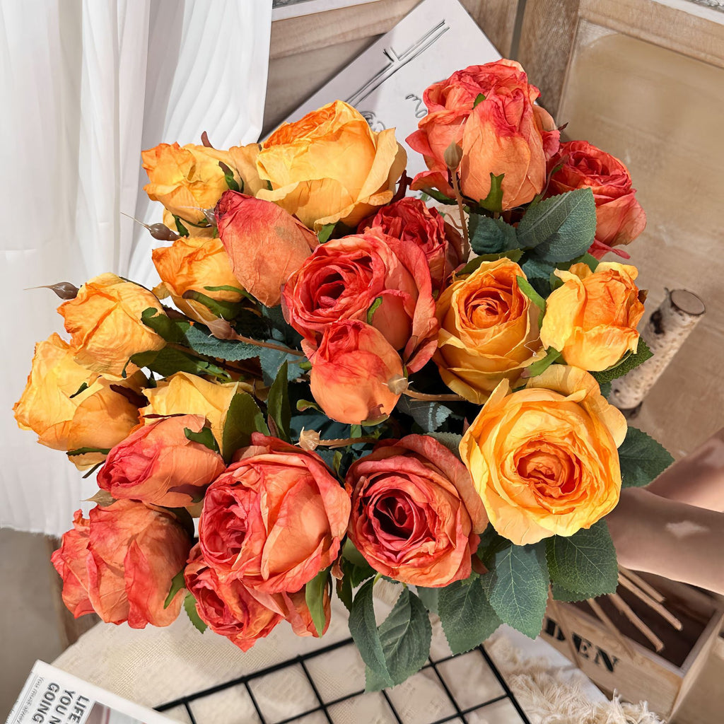 Valentine’s Day Artificial Rose Bouquet for Home Decor