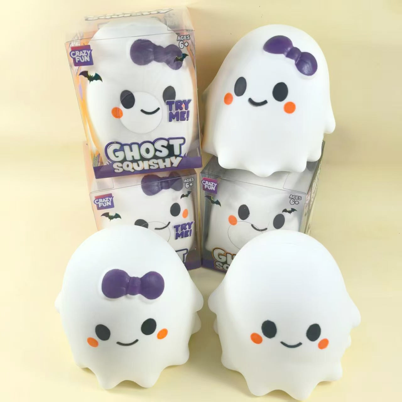 Halloween Ghost Squishy Toy Fast Rebound Stress Relief Toy