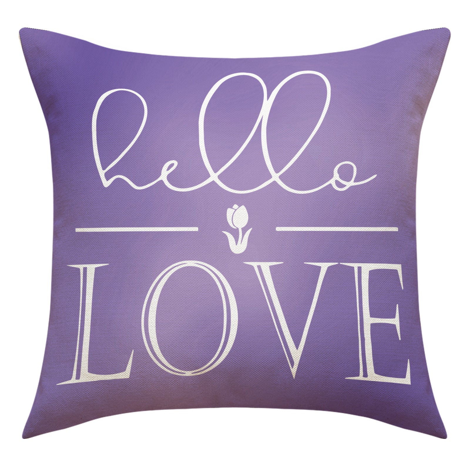Valentine Tulip Print Linen Pillow Covers Spring Gift Decor