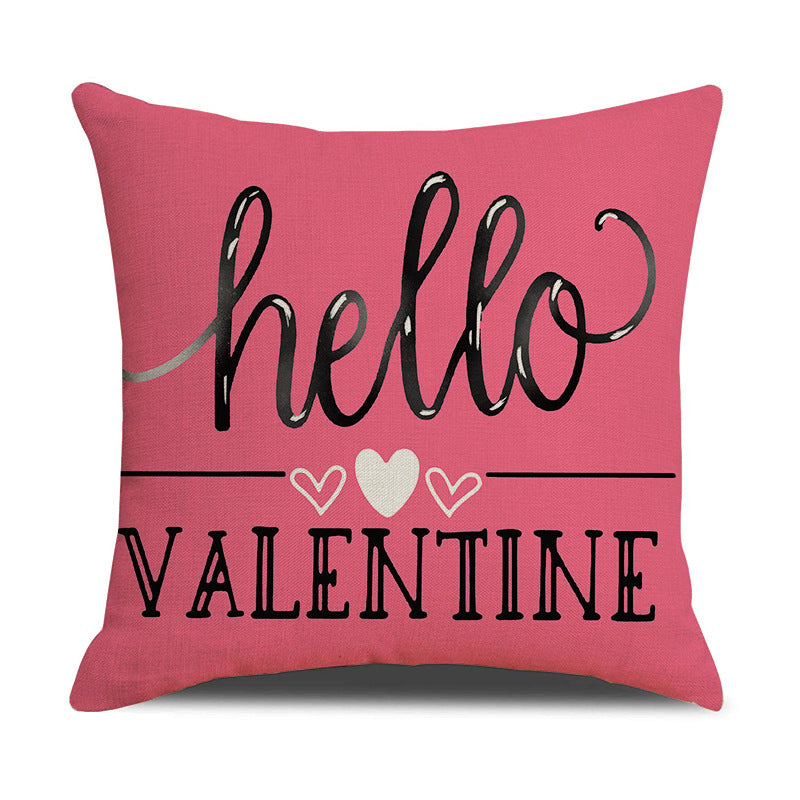 Valentine Gnome Heart Throw Pillow Covers Rustic Home Decor
