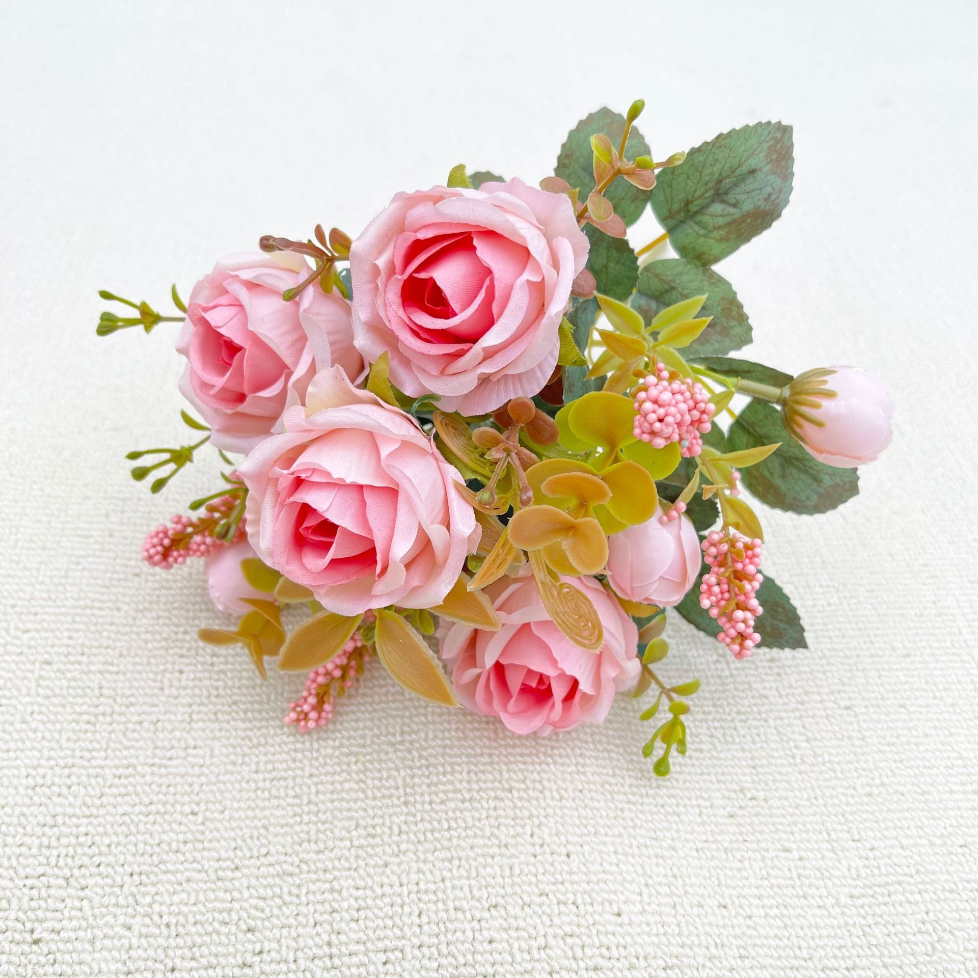 Valentine’s Day Silk Rose Bouquet for Home Wedding Decor