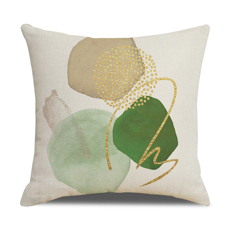 Modern Abstract Linen Throw Pillow Cover for House Decor