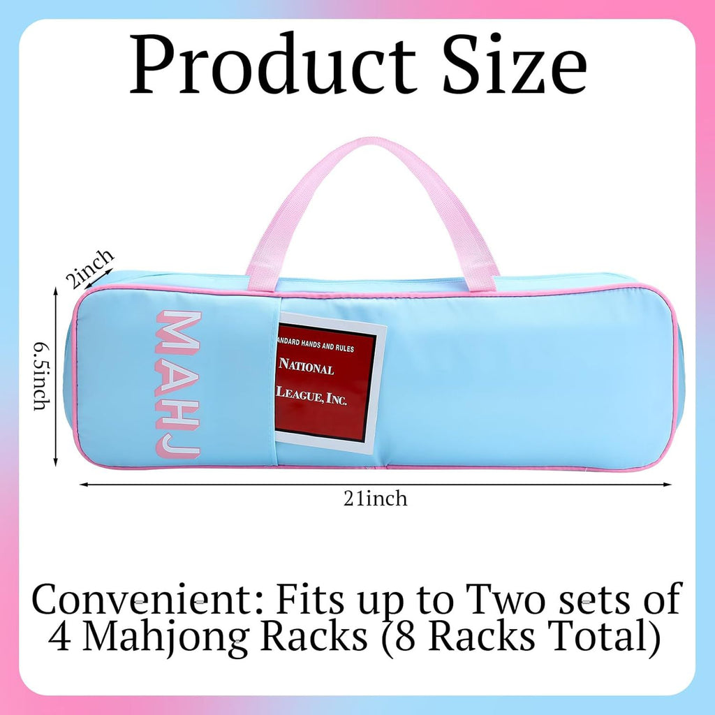 Large Mahjong Carrying Bag Travel Storage Case Organizer