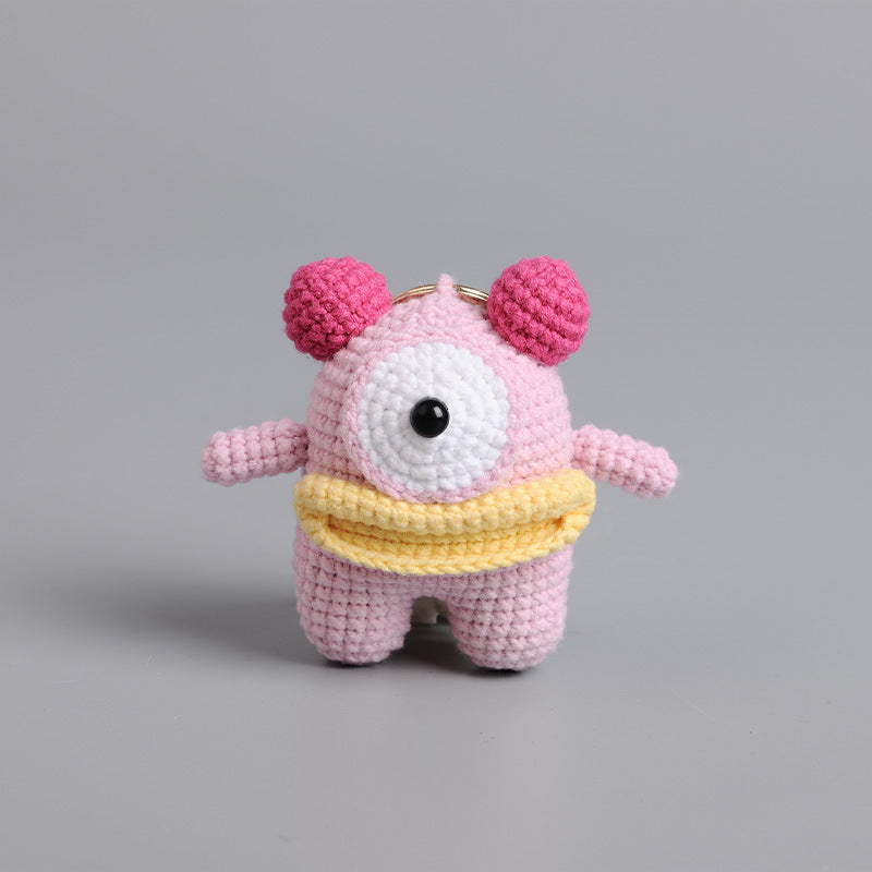 Crochet Animal Keychain Cute Handmade Plush Bag Charm