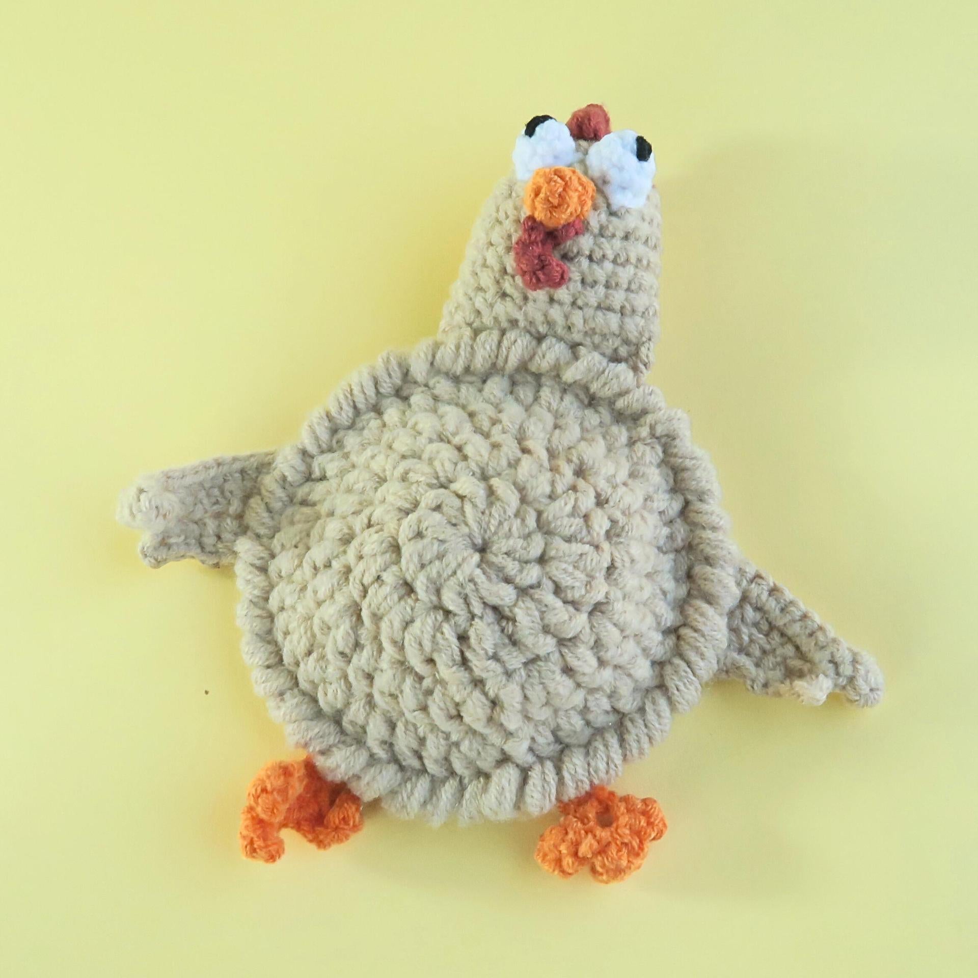 Crochet Animal Coaster Handmade Knit Mug Mat Table Decor