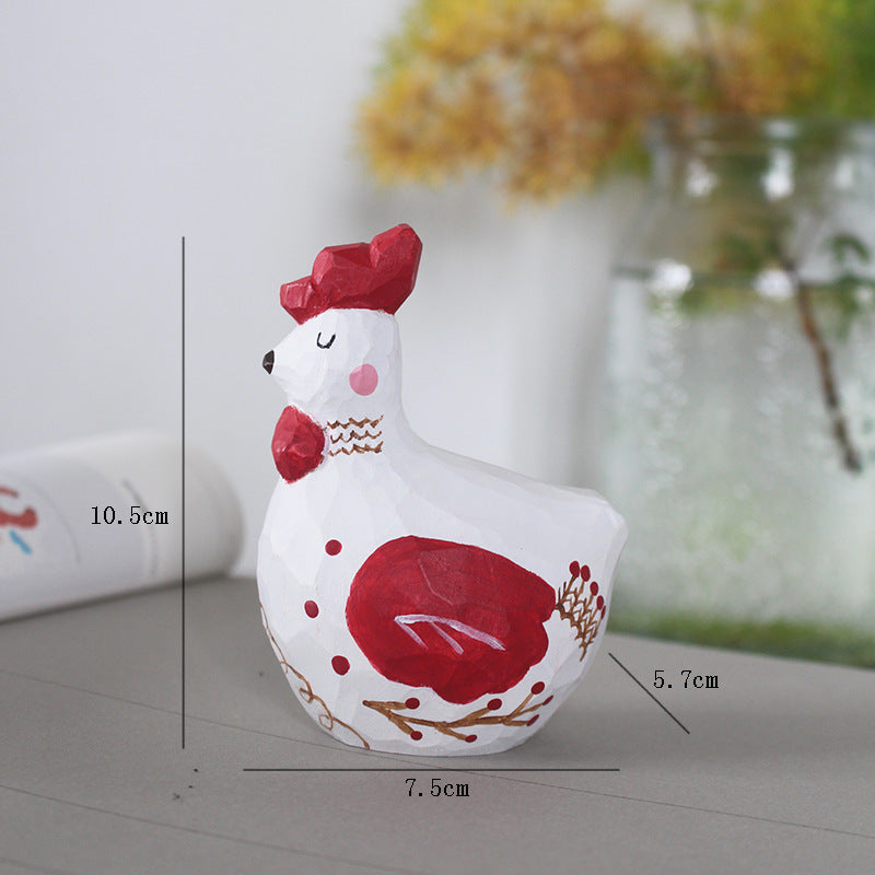 Cute Wood Christmas Figurine Holiday Tabletop Decoration