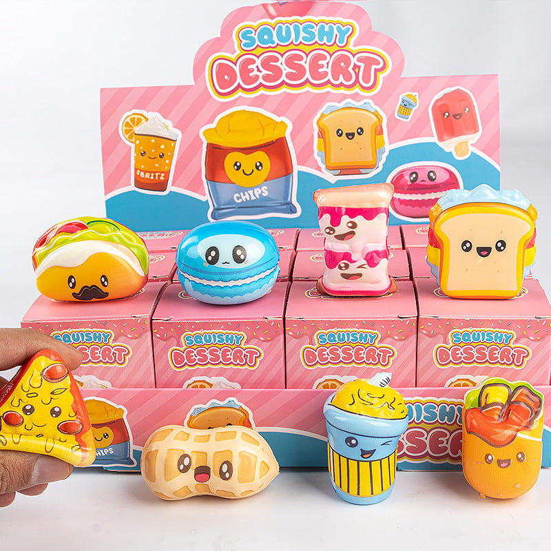 Fast Food Squishy Slow Rising Stress Relief Toy Set