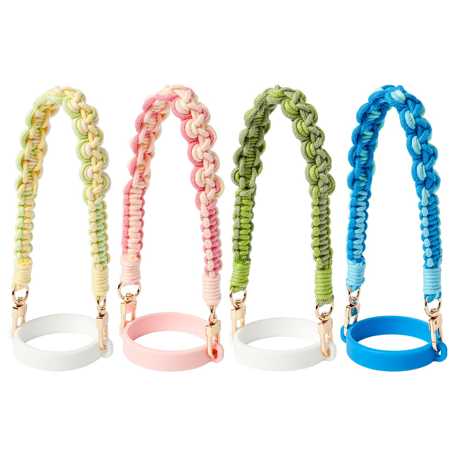 Rainbow Stanley Cup Strap Colorful Braided Handle Rope