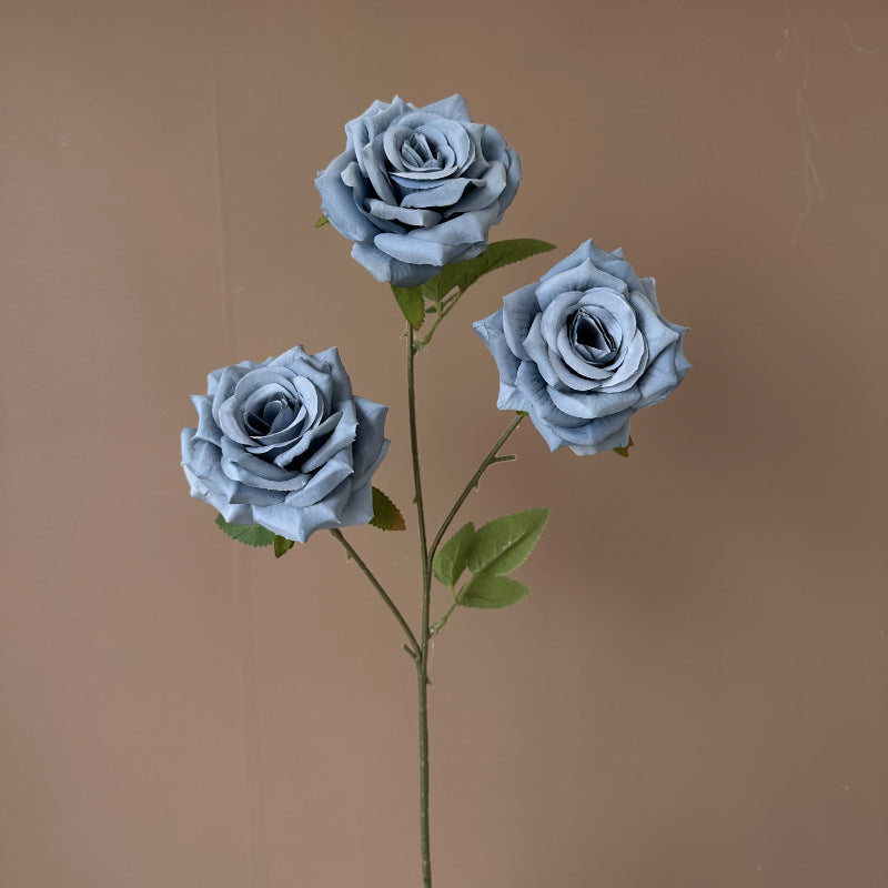 Valentine’s Day 3 Head Faux Rose Bouquet Wedding Decor