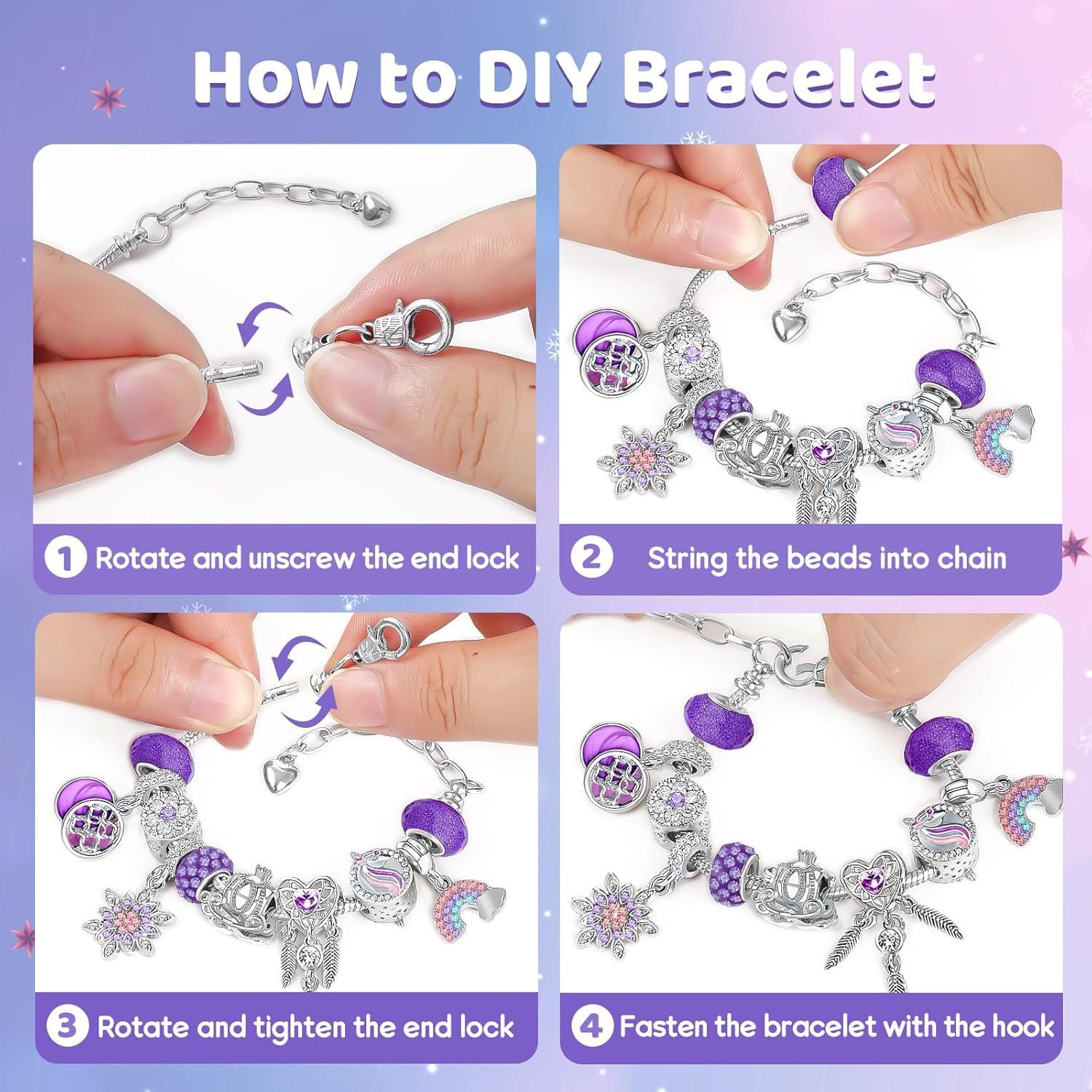 Christmas DIY Beaded Bracelet Advent Calendar Set
