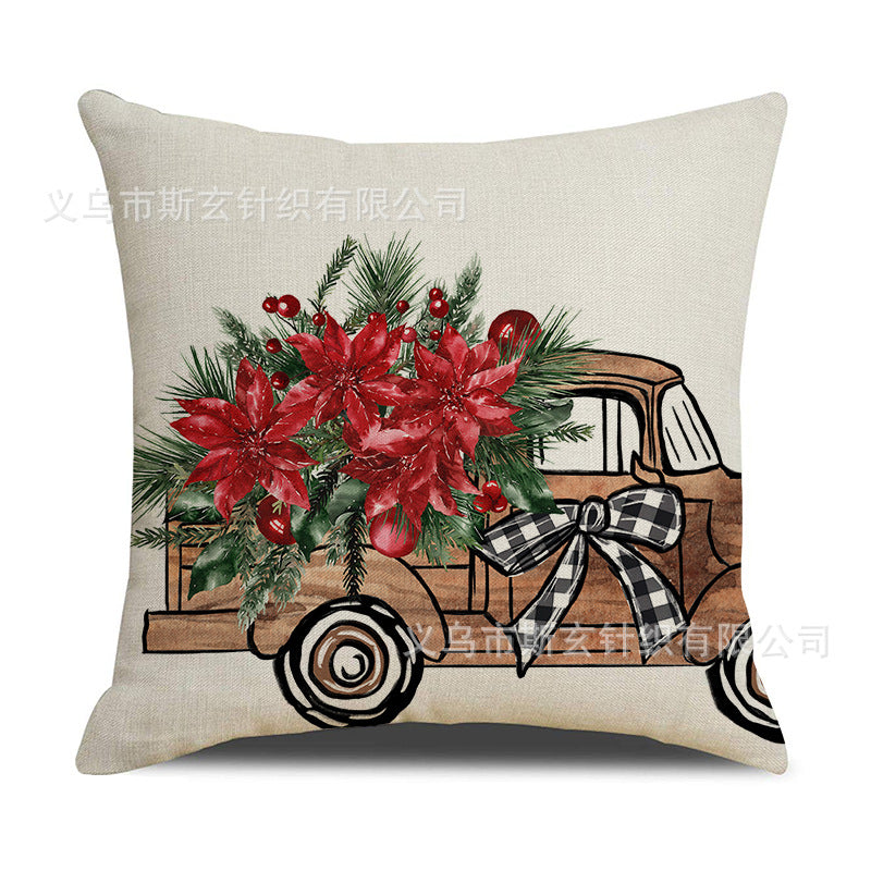 Valentine’s Day Linen Pillow Cover Holiday Letter Home Decor