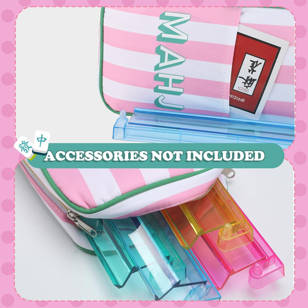 Large Mahjong Carrying Bag Travel Storage Case Organizer