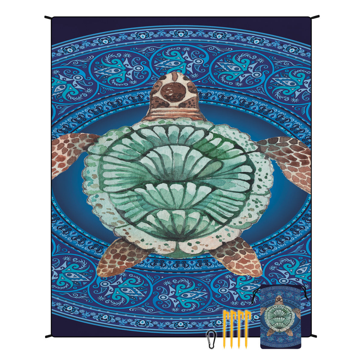 Boho Beach Blanket Waterproof Picnic Mat Outdoor Camping Rug