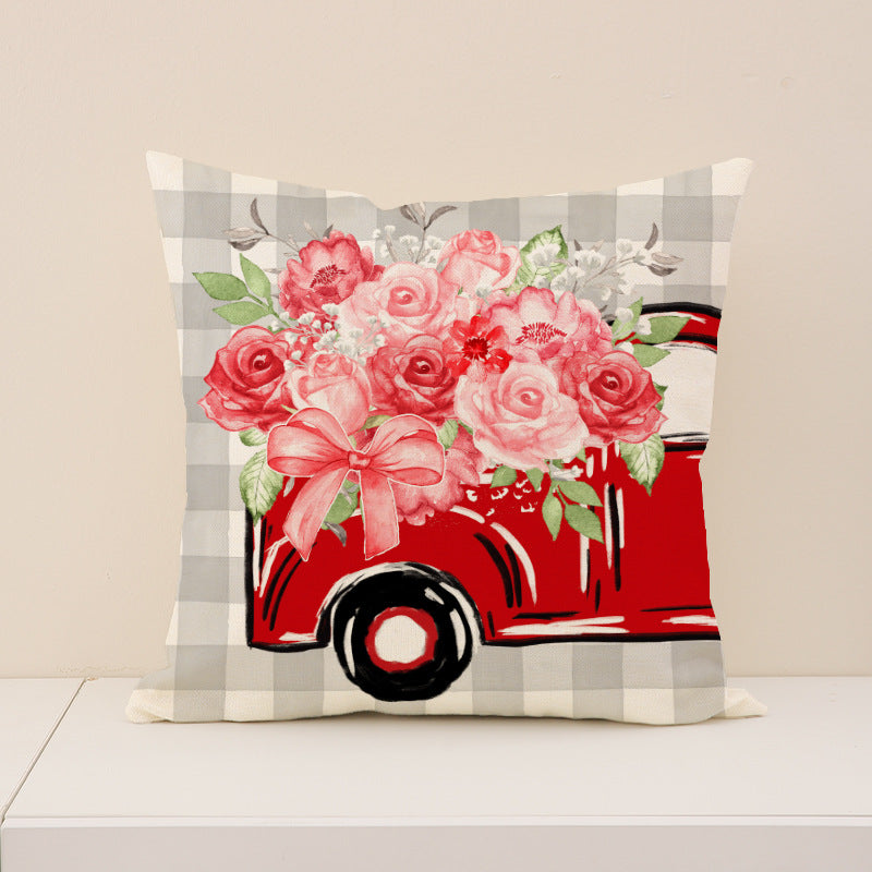 Red Valentine Heart Decorative Pillow Cover Love Home Decor