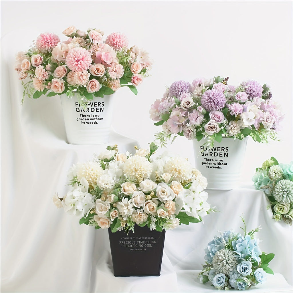 Valentine’s Day Peony Bouquet Faux Flowers Home Decor
